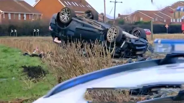 ببینید / چپ کردن سارق با سرعت ۲۰۰ کیلومتر هنگام تعقیب و گریز با پلیس + فیلم