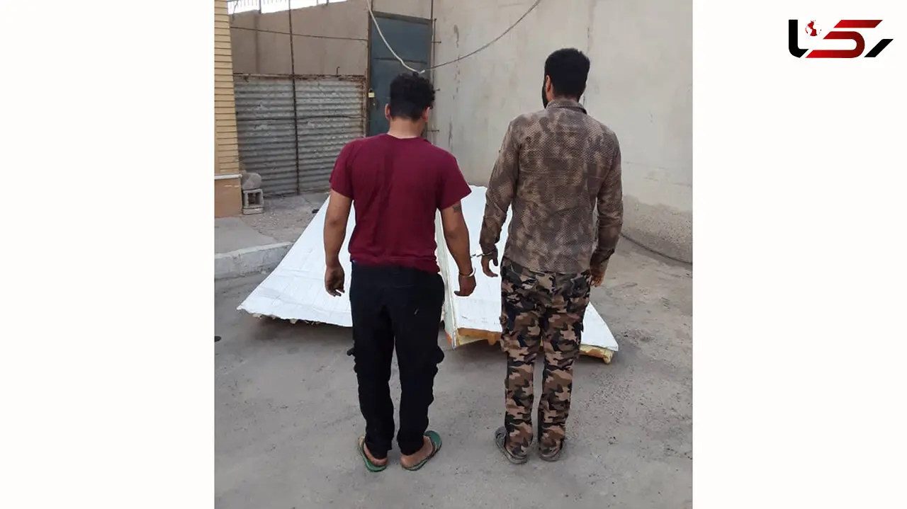 دستگیری 2 سارق اموال دولتی در آبادان + عکس سارقان