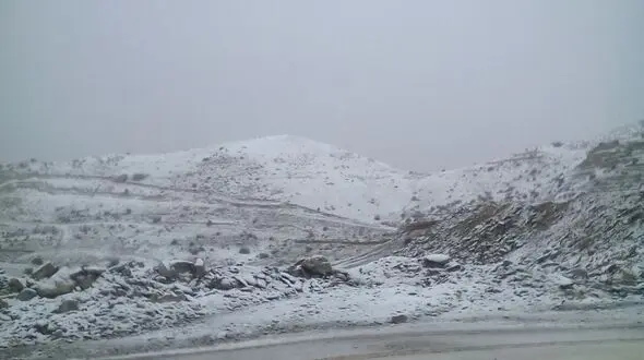 فیلم / کازرون زیر رگبار تگرگ