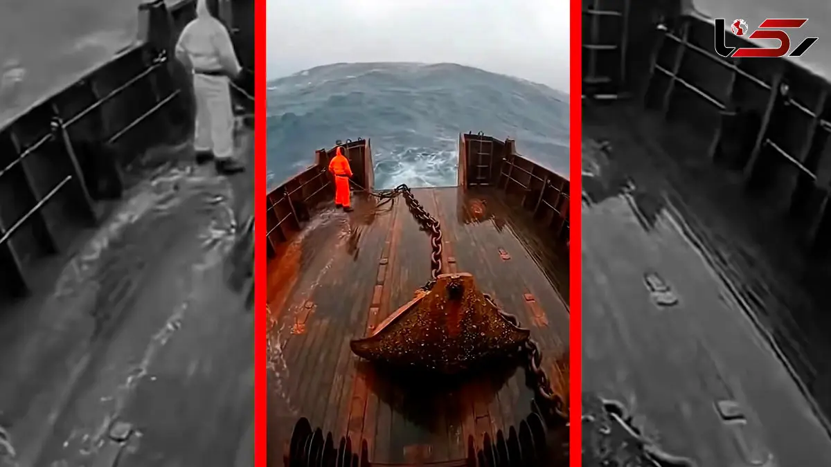فیلم سقوط هزاران کیلو فولاد در اقیانوس