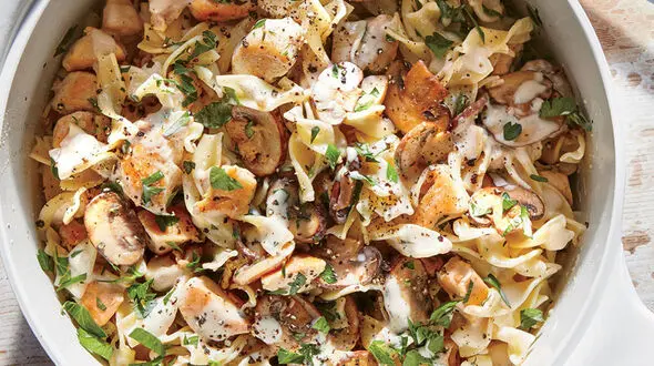 چیکن استراگانف خانگی غذایی سالم و پرانرژی+دستور پخت