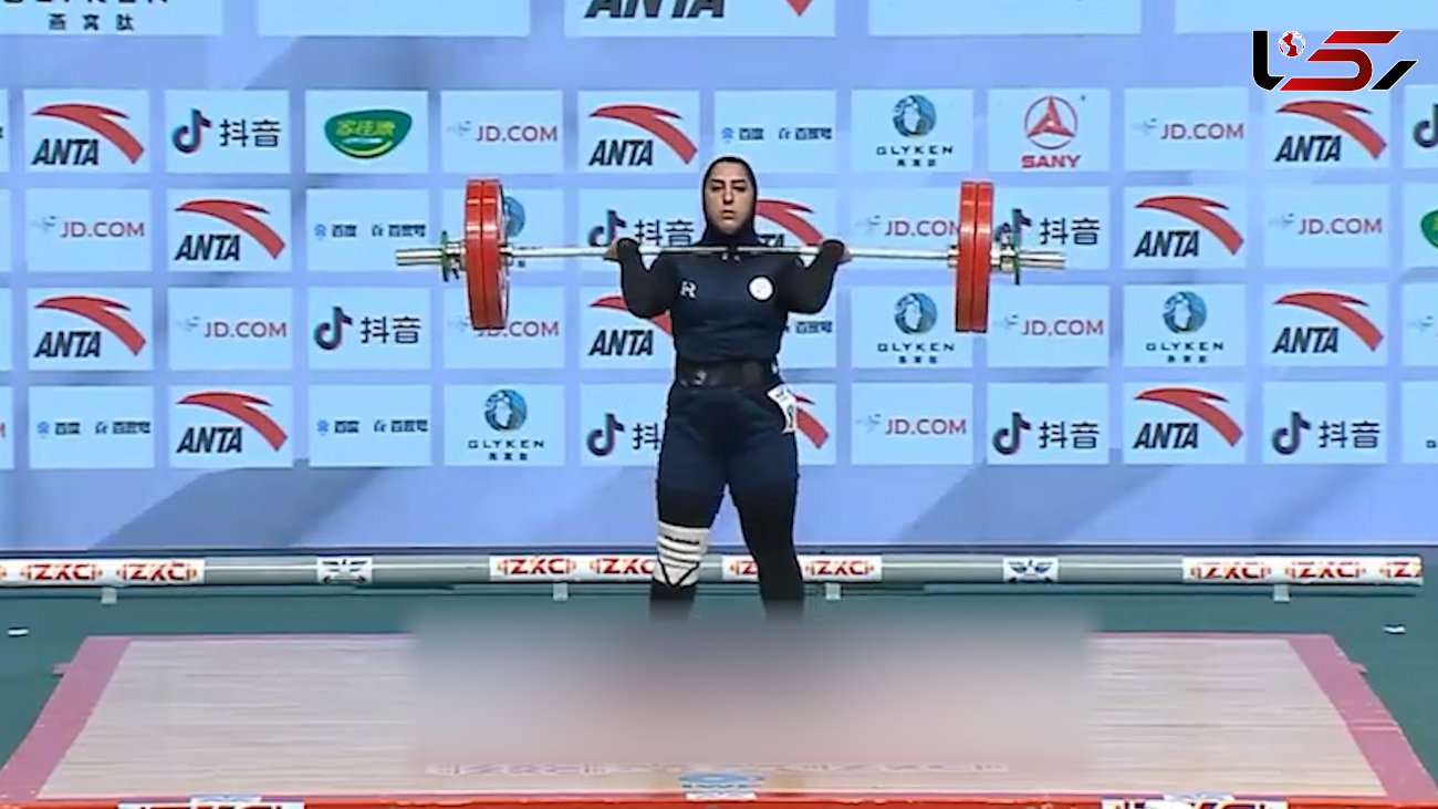 زن ایرانی رکورد وزنه‌برداری را شکست + فیلم 