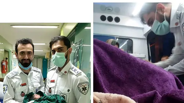 عکس نوزاد دختر که در مازندران زنده شد