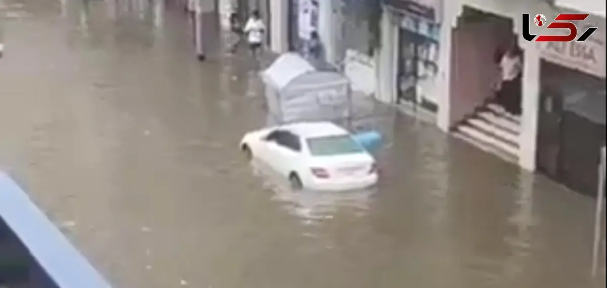 بحران آبگرفتگی در امارات؛ تصاویر نگران‌کننده از خیابان‌های اصلی + فیلم