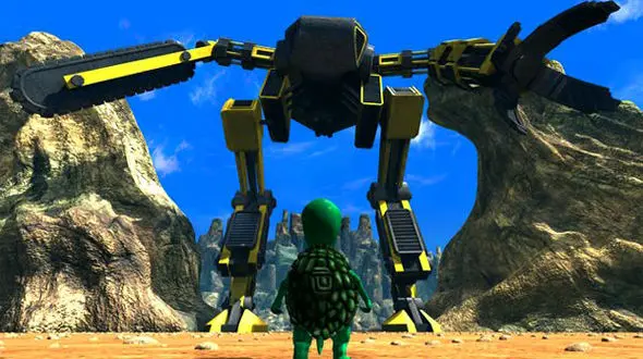 لاک‌پشتی با سر غیرعادی 