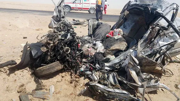 عکس / 8 کشته و مصدوم در تصادف محور خوسف