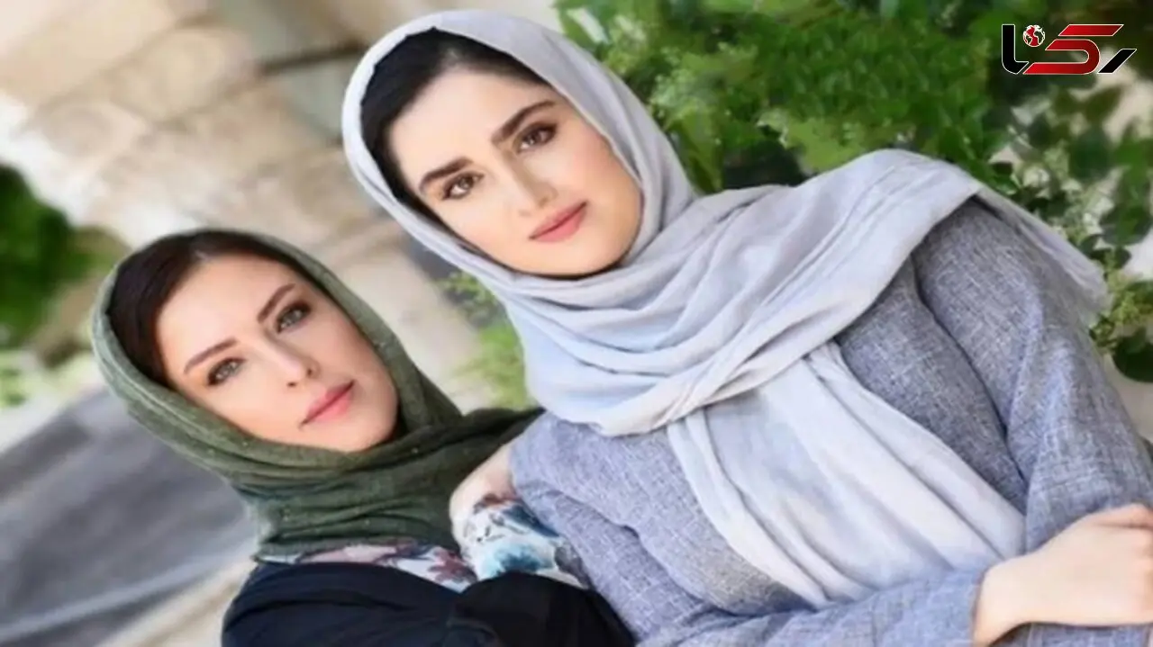 عکس خواهران زیبا و چشم رنگی سینما مادر و خاله هانیه غلامی خانم بازیگر بی حاشیه سینما