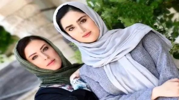 عکس/  خواهران زیبا و چشم رنگی سینما مادر و خاله هانیه غلامی 