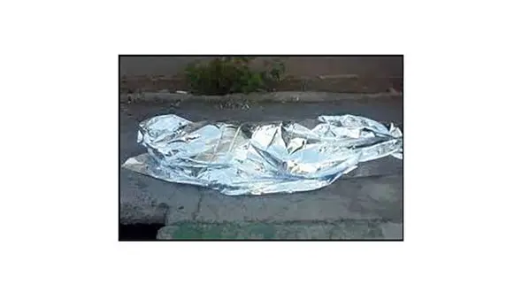 عکس جنازه مرد تهرانی وسط خیابان / پژو له اش کرد