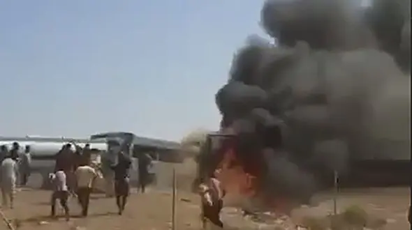 11 کشته در انفجار اتوبوس زائران اربعین داخل خاک عراق  / ایرانی بودن کشته شدگان هنوز مشخص نیست + فیلم و عکس دلخراش