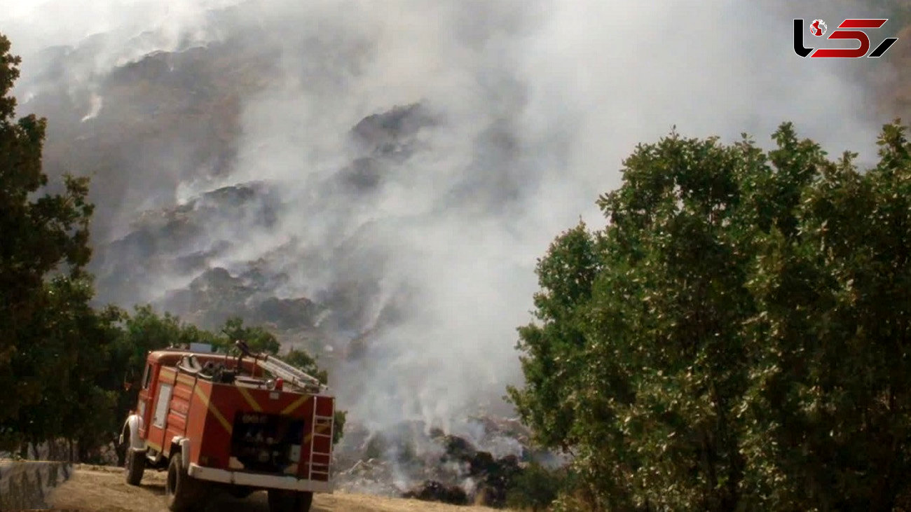 آتش سوزی سایت زباله در جوانرود مهار شد