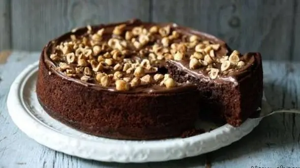 کیک شکلات فندقی یک عصرانه ای ایده آل+دستور تهیه