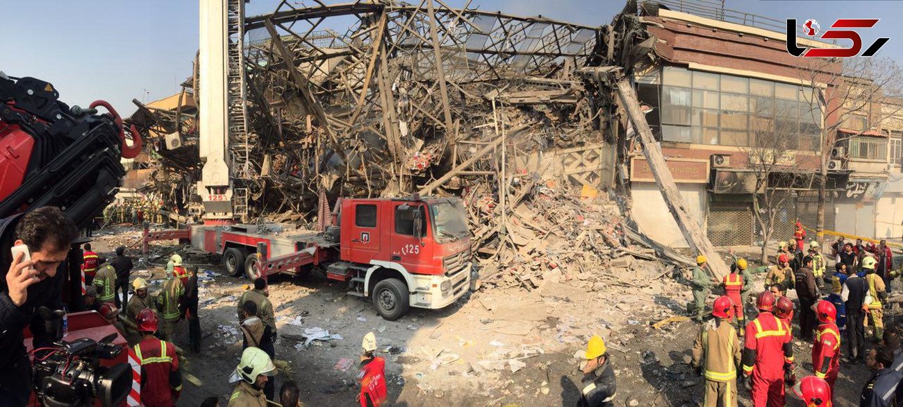 انفجار تانکر گازوئیل مستقر در محل فاجعه پلاسکو