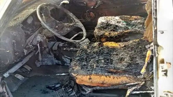 سوختن راننده اصفهانی در اتاقک آهنی 