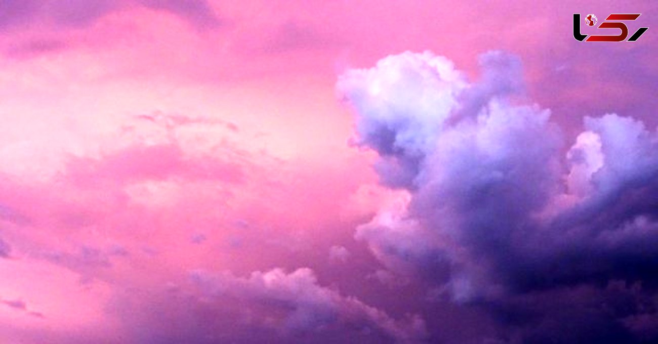 آسمان  طوفانی به رنگ ارغوان! + عکس