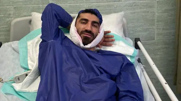 عیادت قلعه نویی از بیرانوند/ تصویری از بیرو بعد از عمل جراحی + عکس