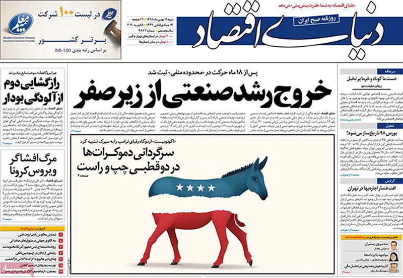 عناوین روزنامه‌های امروز