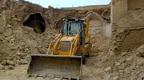 فیلم تخریب خانه های ناایمن ساخته شده در تبریز