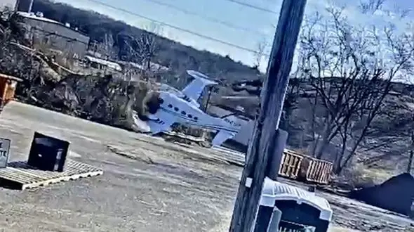 فیلم لحظه سقوط یک هواپیما در آمریکا