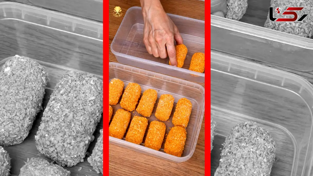 فیلم طرز تهیه ناگت مرغ خانگی بدون مواد افزودنی