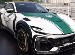 معرفی خودروی رویایی جدید پلیس دبی: فراری پوروسانگوئه منصوری + عکس