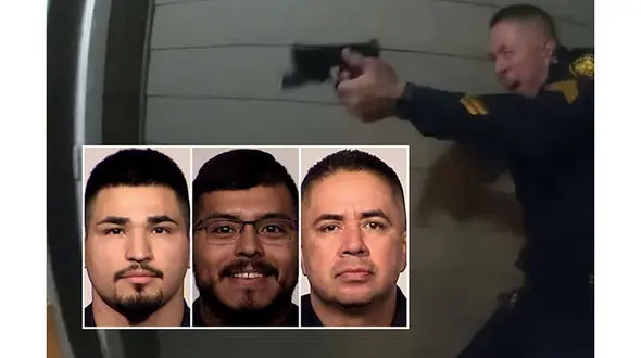 ببینید / تصاویر تکان‌دهنده دوربین‌ها از لحظه قتل یک زن توسط ۳ افسر پلیس + فیلم