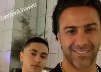 فیلم/ رانندگی پسر فرهاد مجیدی با ماشین لاکچری پدرش در خیابان های تهران