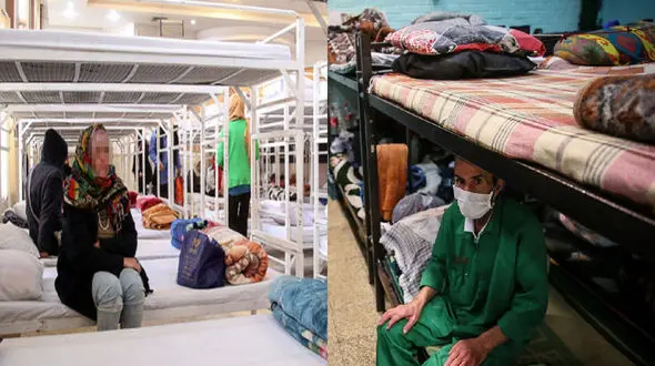 زندگی خانواده های بی سرپناه در شلترها / پدر در مرکز مردان، مادر و فرزند در بخش زنان