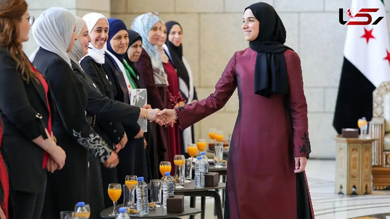 دیدار رئیس‌جمهور و بانوی اول سوریه با بانوان و دانشجویان + تصاویر