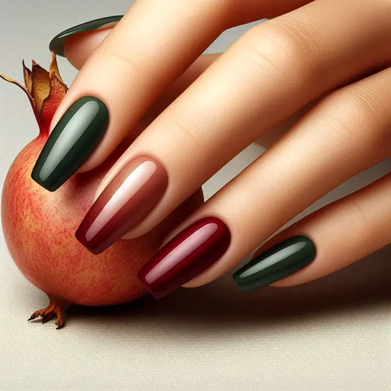 دیزاین ناخن یلدایی مینیمال