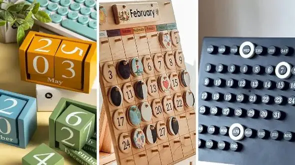 15 مدل تقویم فانتزی جذاب برای افزودن انرژی به فضای شما