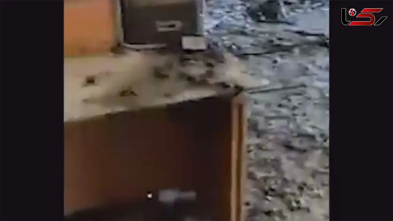  پشت پرده حادثه آتش سوزی بانک صادرات زاهدان فاش شد + فیلم