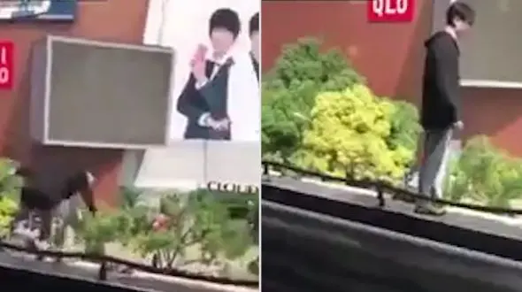 خودکشی پسر جوان از بالای یک پل+ فیلم وعکس