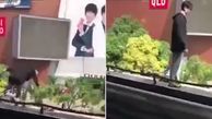خودکشی پسر جوان از بالای یک پل+ فیلم وعکس