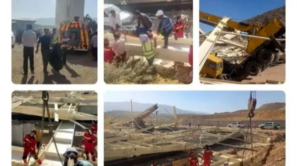 مرگ دلخراش 2 کارگر در حادثه آوار شدن سوله کارخانه شیراز