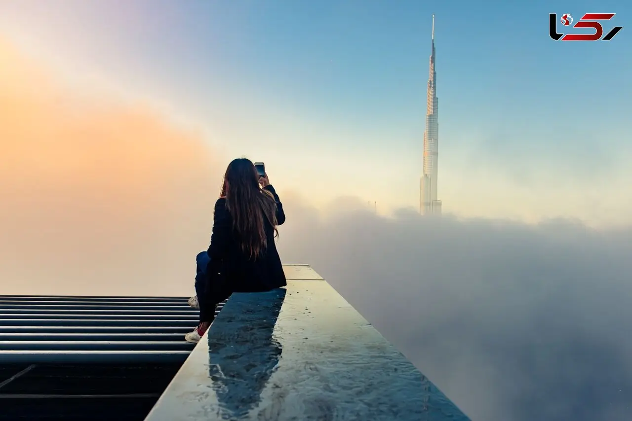 سلفی دلهره آور برفراز ابرها +عکس
