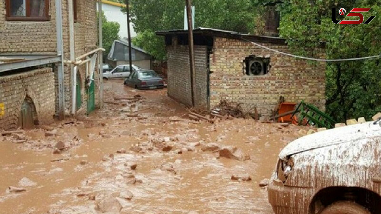  سیلاب چهار واحد مسکونی در شهر زیرآب را تخریب کرد