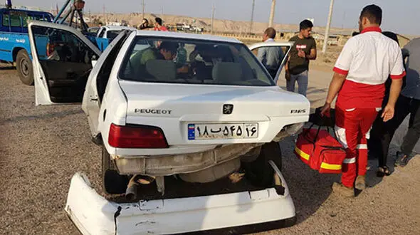 واژگونی مرگبار پژو حامل اتباع غیرمجاز در جاده ایرانشهر