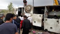 اولین فیلم تکان دهنده از اتوبوس مرگ تهران - مشهد با 8 کشته +عکس