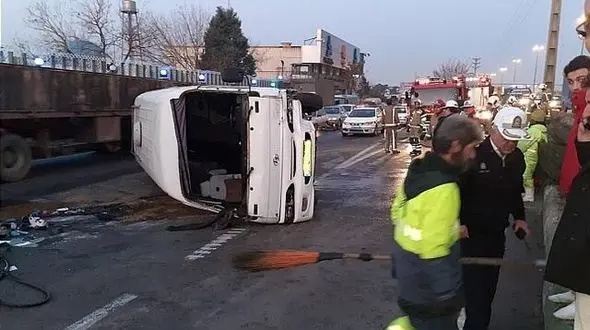 حادثه ای وحشتناک در بزرگراه لشکری+ تصاویر