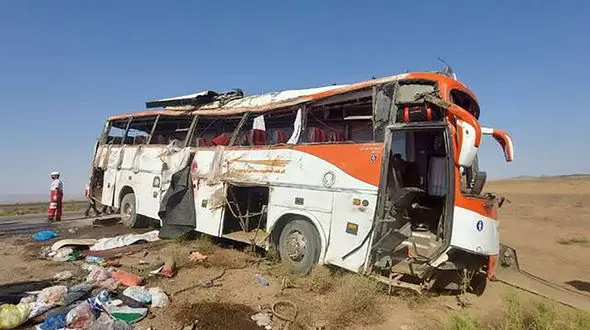 جزییات واژگونی مرگبار اتوبوس زائران عراقی در جاده سبزوار + علت
