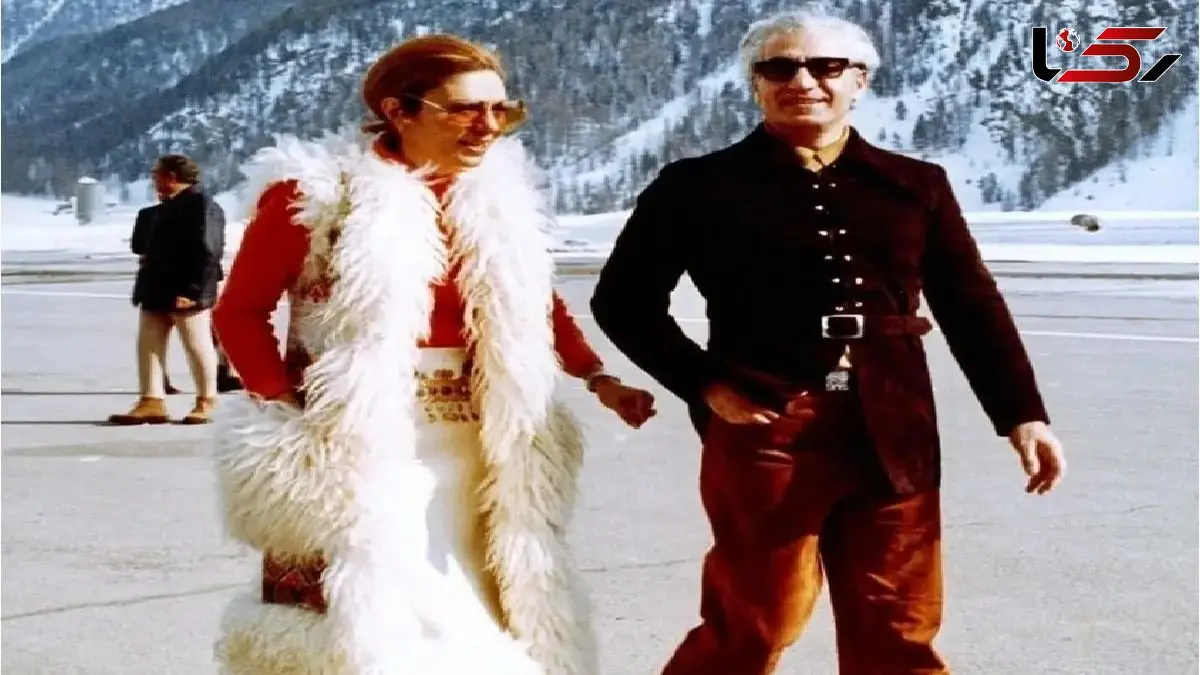 عکس سفر به ایام قدیم سال 1343 / عکاسی های محمدرضا پهلوی و فرح دیبا در پیست اتریش ...