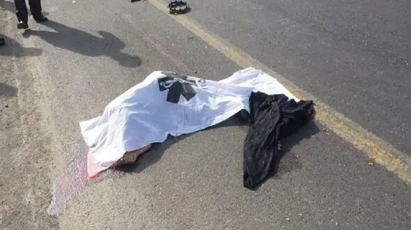 نیسان آبی دوچرخه سوار گنابادی را له کرد