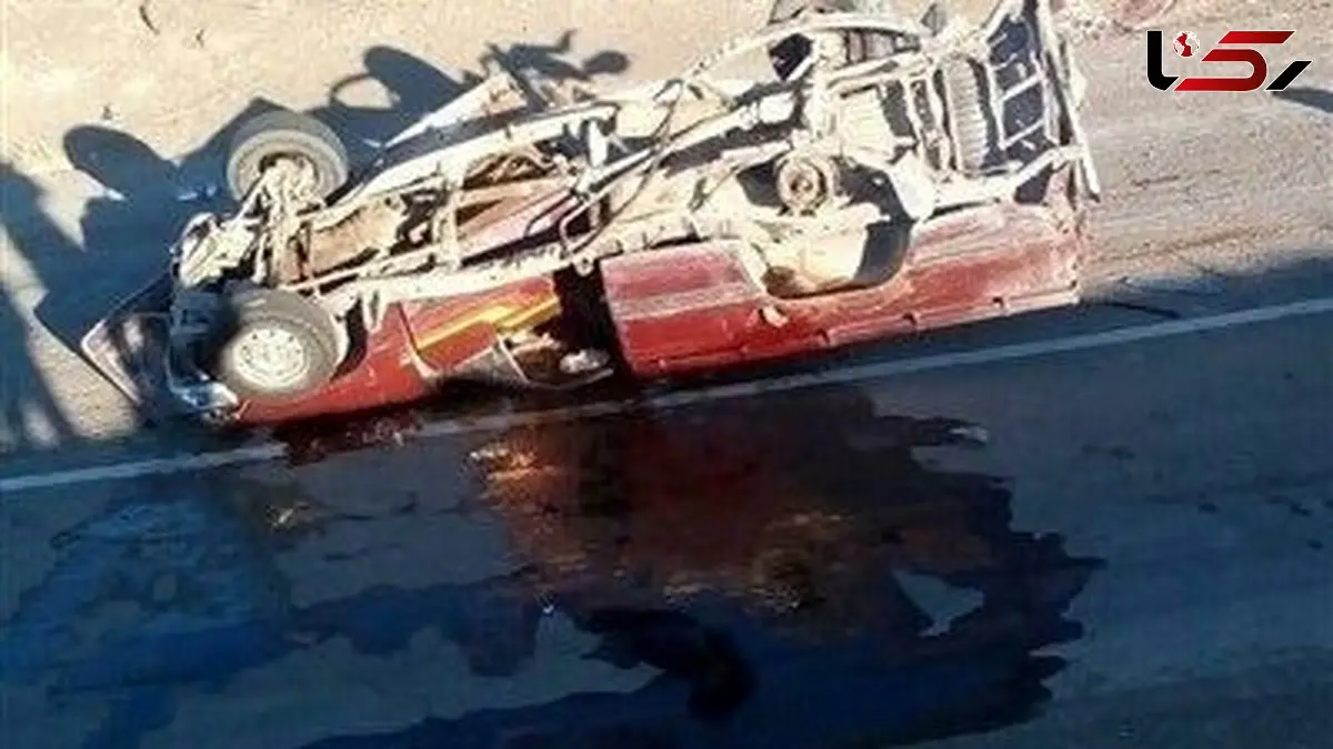 برخورد مرگبار وانت ها در سراوان / 25 نفر کشته و زخمی شدند