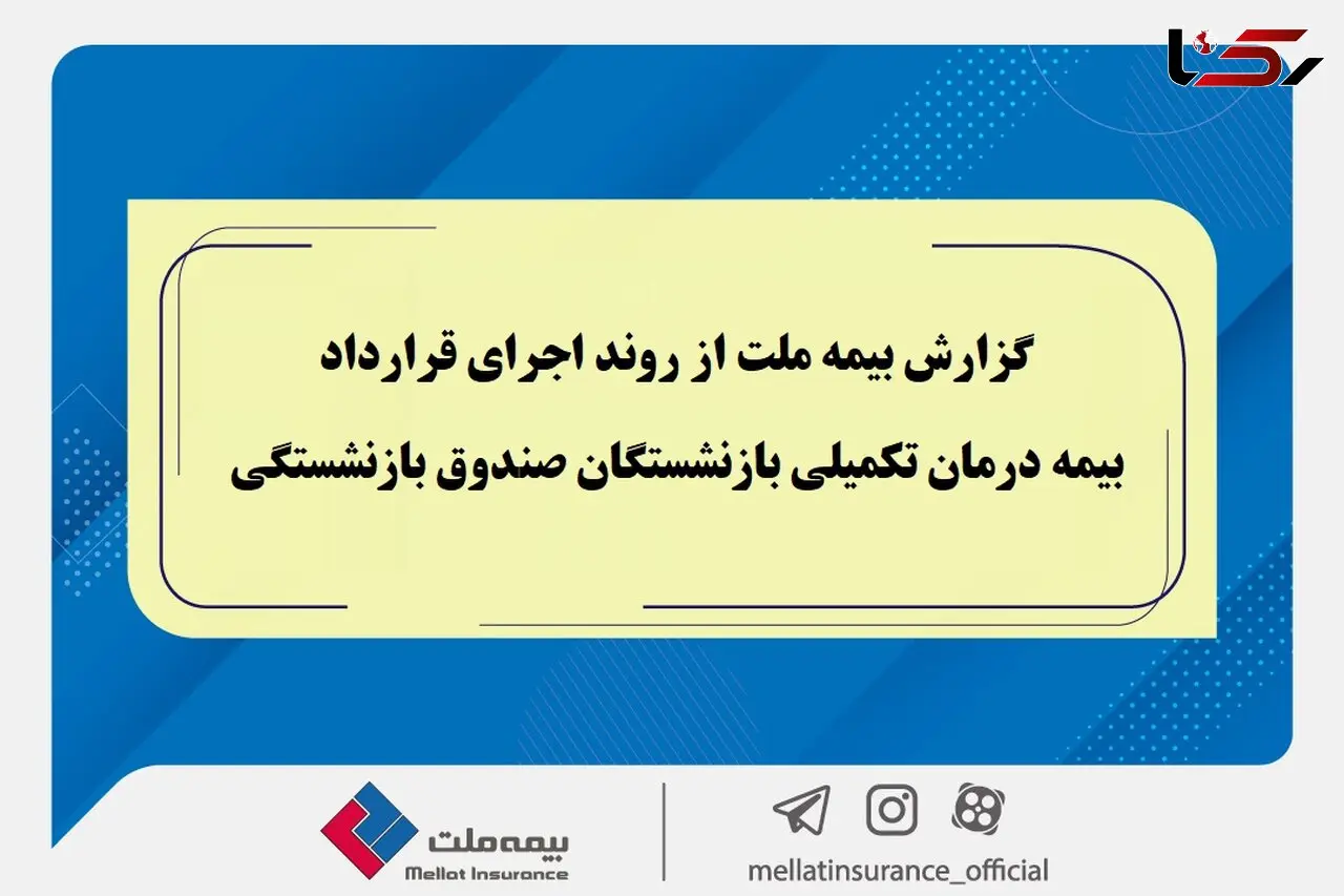 گزارش بیمه ملت از روند اجرای قرارداد بیمه درمان تکمیلی بازنشستگان صندوق بازنشستگی / تفاوت معنادارمیان درصد اعلام‌شده و وضعیت پرداخت‌ها / بیش از دریافت، پرداخت کرده ایم!
