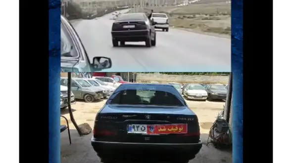 بازداشت راننده قمه کش در وسط جاده شیراز + فیلم نمایش احمقانه او را ببینید