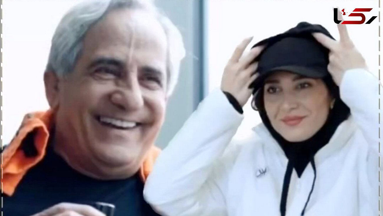 فیلم زیباترین پدر و دختر بازیگر ایران ! /  پیست اسکی خصوصی دارند !
