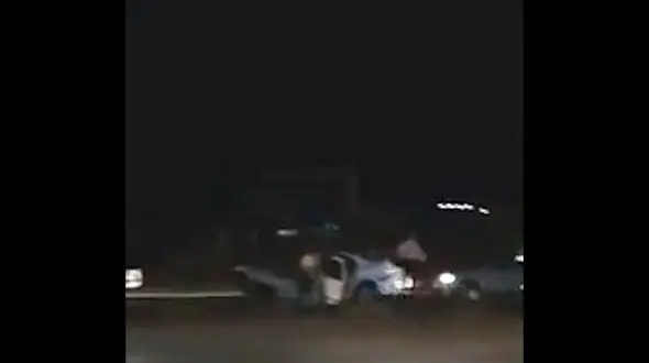 سمند در تیر برق فرو رفت + فیلم 