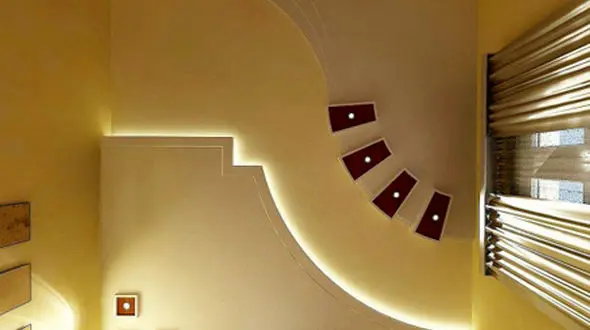 ایده هایی برای نورپردازی سقف برای دکوراسیون داخلی خانه