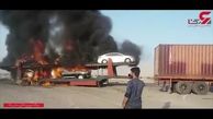 آتش‌سوزی خودروهای لوکس در بندرعباس!+فیلم و عکس